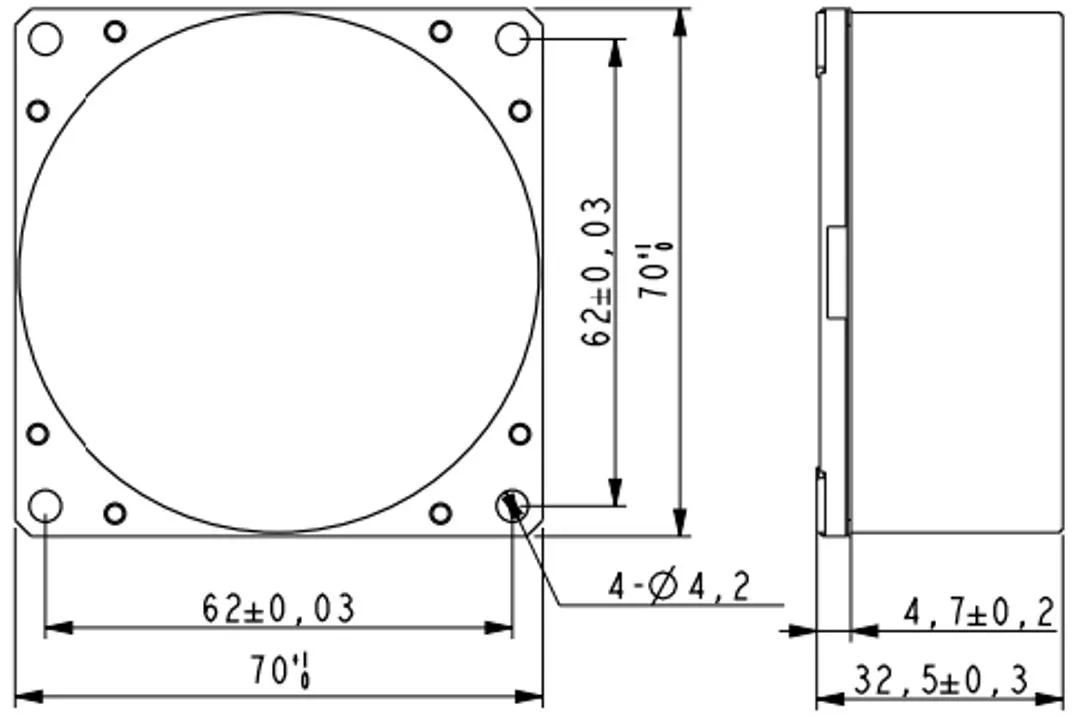 Gyroscope Fiber Optic Close-Loop Ukuran Kecil Stabilitas Bias Nol 0,2 ~ 0,8°/ 0